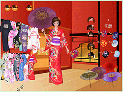 Kimono-Kollektion. Dressup