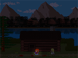 Cabine met uitzicht op het meer