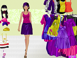Colorful Lady Dressup