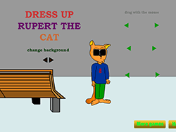 Verkleide Rupert die Katze