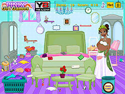 Help Pregnant Tiana Clean Her Room
