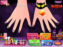 Diseño de uñas de Halloween