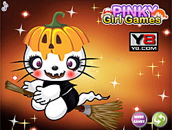 Maquiagem de Halloween da Hello Kitty