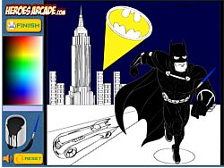 배트맨 만화 색칠