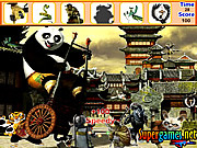 Oggetti nascosti panda di Kung Fu