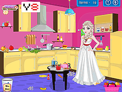 Nettoyage de cuisine de la princesse Elsa