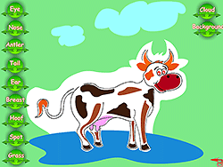 Fun 3D Cow Coloring