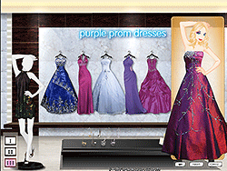 紫色舞会礼服