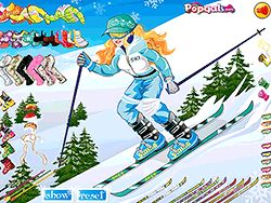 Lass uns Ski fahren gehen