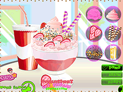 草莓冰淇淋装饰