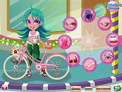 Vestir a Vivian en bicicleta