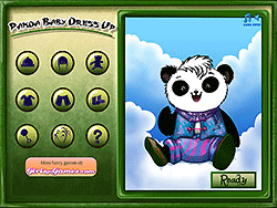 Panda baby aankleden