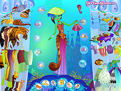 人魚姫のドレスアップ