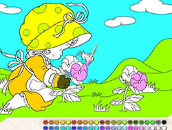Маленький садовник рисует