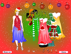 Süßes Mädchen-Weihnachtskostüm